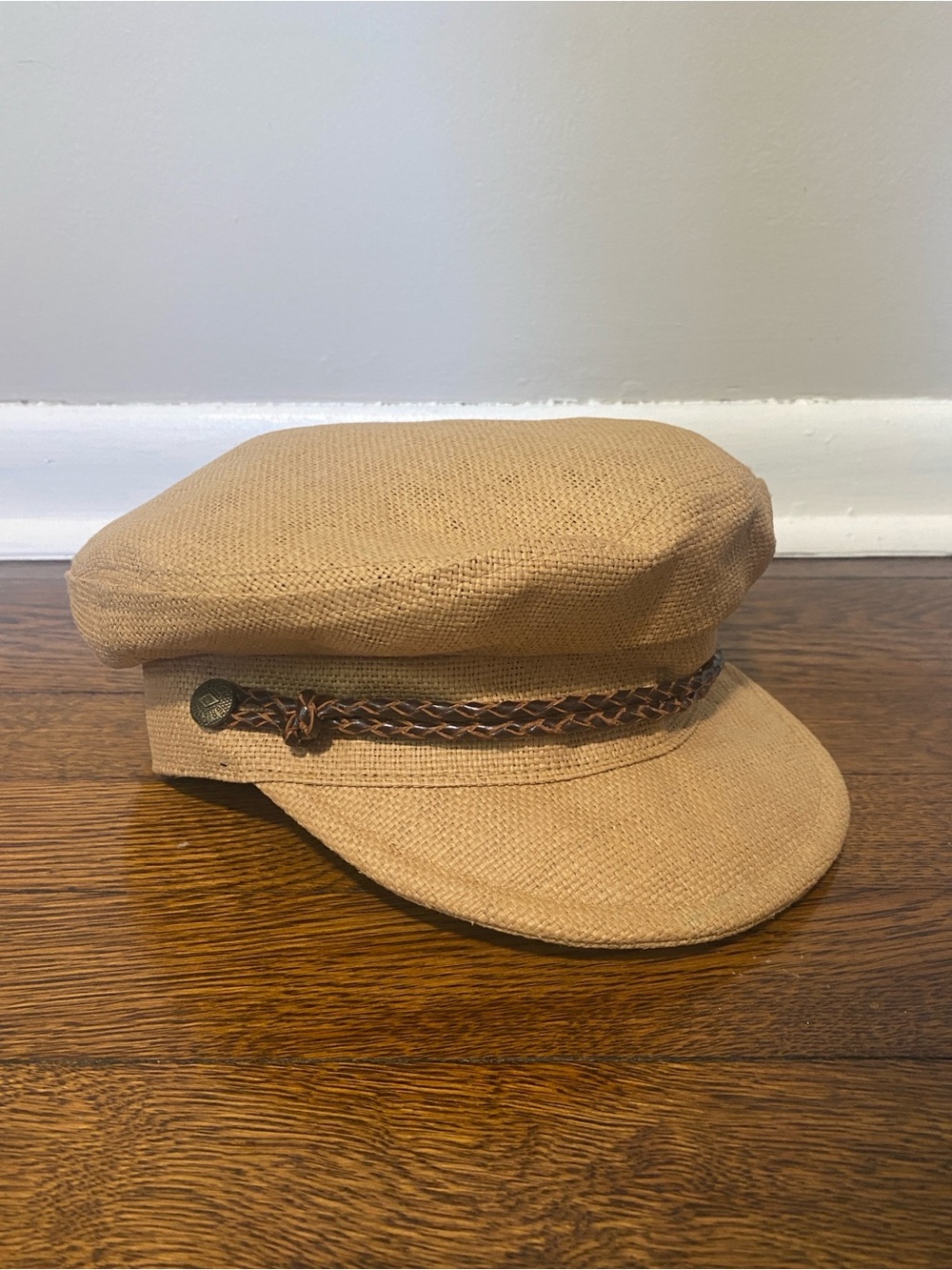 Brixton Braided Trim Straw Fisherman Cap - Tan - Picture 4 of 6
